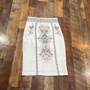Champagne and strawberry skirt S (5361)
